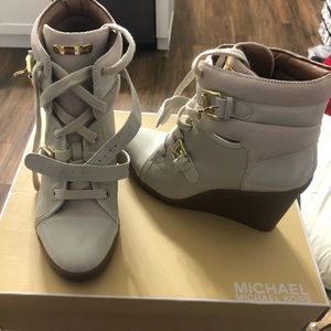 Brand new michael kors wedge sneakers size 9.5